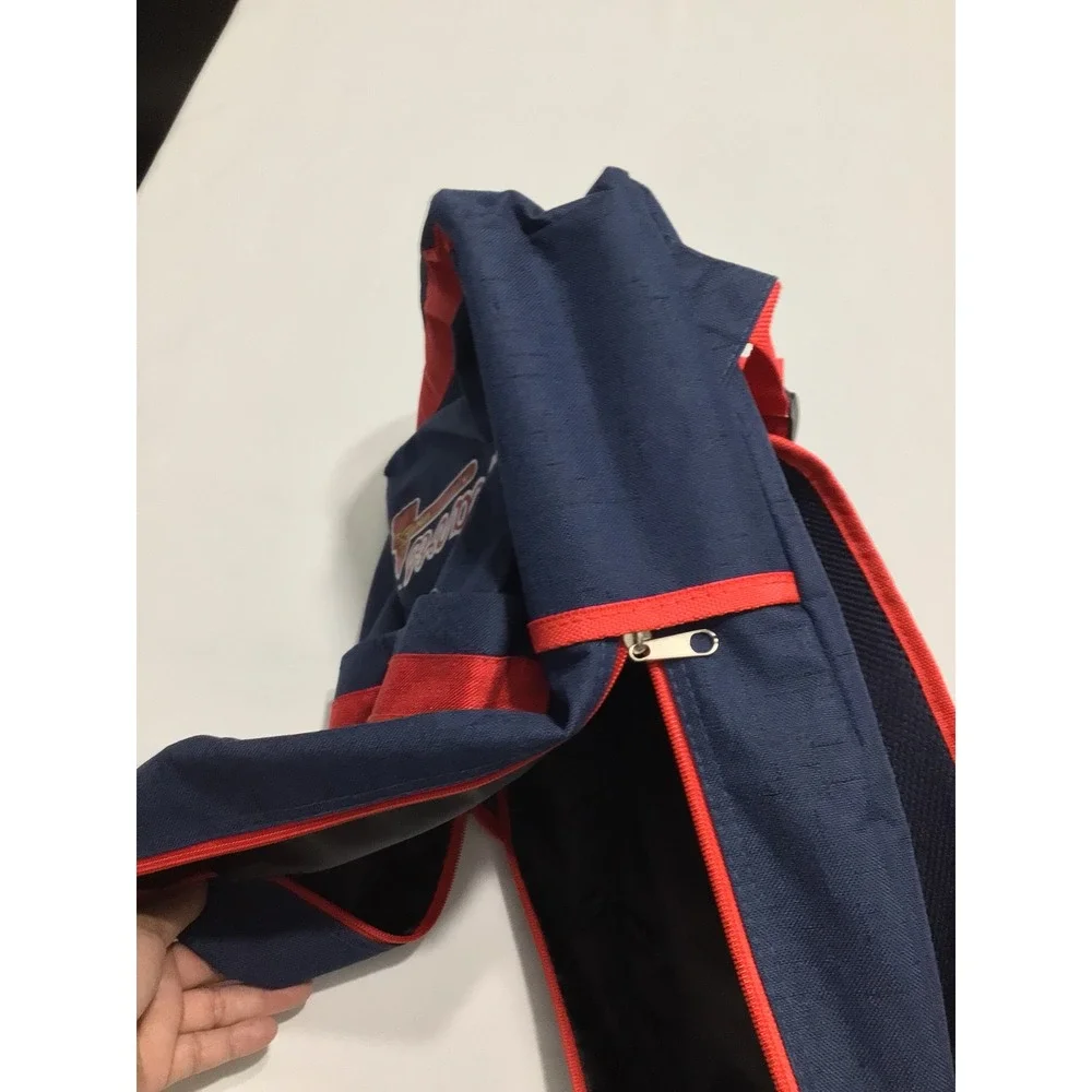 Atlanta Braves MLB Navy Blue Red Canvas Backpack School Travel Bag Tomahawk Logo